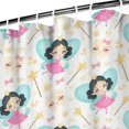 thumbnail image 3 of Fairy Tale Princess Pattern Shower Curtain 72"x72" ,Bathroom Decorative Shower Curtains Set with 12 Hooks,Modern Waterproof Washable Shower Curtain, 3 of 6