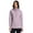 Light Purple, variant on RBX Active Women's Blended Cotton Fleece Cowl Neck Tunic Sweatshirt