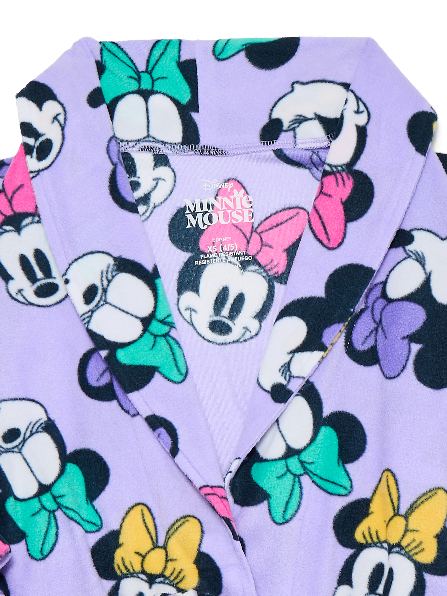 Minnie Mouse Girls Holiday Fleece Robe, Sizes 4-12