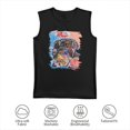 thumbnail image 7 of Jean Michel Basquiat Men's Cotton Sleeveless Crewneck T Shirts Vintage Graphic Tees Shirt Tops, 7 of 7