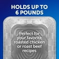 thumbnail image 5 of EZ Foil Roaster Pans with Lids, Up to 6 Pound Capacity, 2 Count, 5 of 7