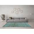 thumbnail image 3 of Ahgly Company Indoor Rectangle Abstract Light Blue Modern Area Rugs, 7' x 9', 3 of 4