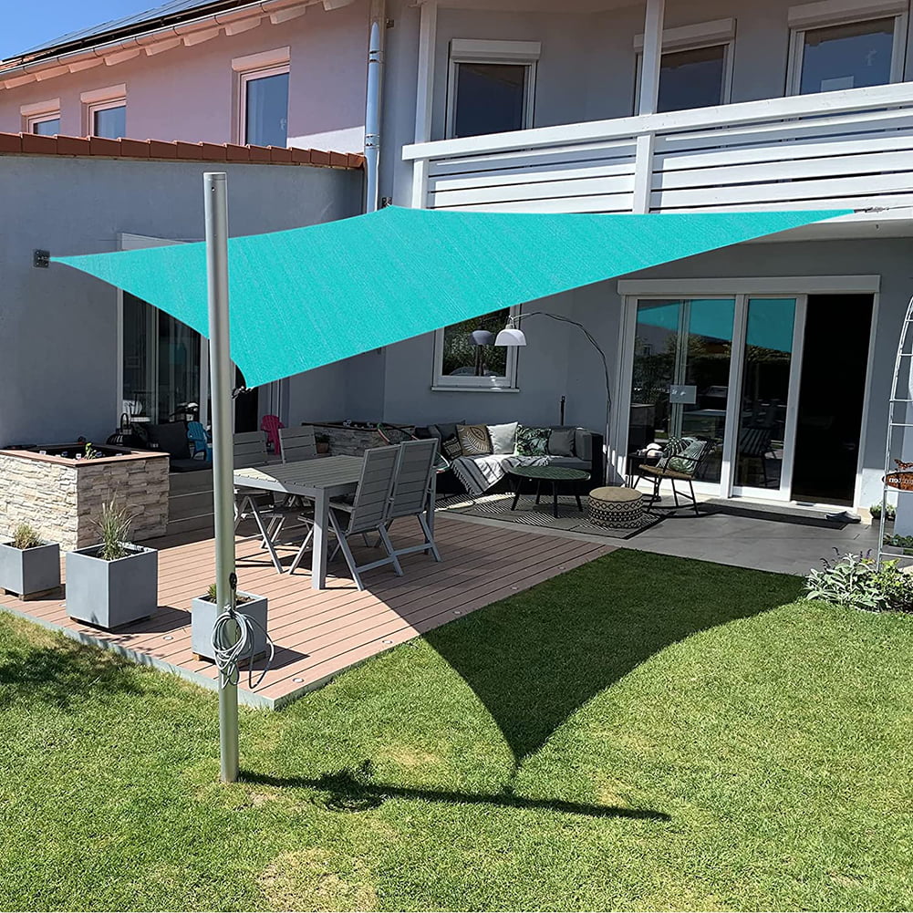 Sun Shade Sail Outdoor Patio Pool Lawn Rectangle/Triangle Cover Block Canopy ❤ 