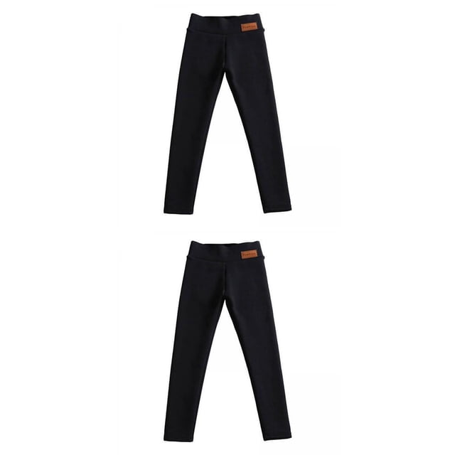 2 piezas de pantalones forrados de lana térmica para mujer, mallas informales ajustadas para invierno, pantalones de chándal cómodos y transpirables con forro de XXXL SM SunniMix Pantalones con forro polar para mujer