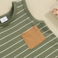 thumbnail image 6 of Bagilaanoe Newborn Baby Boys Summer Jumpsuit Shorts Striped Sleeveless Bodysuit 3M 6M 12M 18M Infant Casual One Piece Romper, 6 of 7