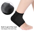 thumbnail image 3 of Moisturizing Heel Socks,Heel Moisturizing Socks Vented Moisturizing Gel Heel Sleeves Gel Lined Toeless Spa Socks to Heal and Treat Dry, Cracked Heels While You Sleep(black), 3 of 5