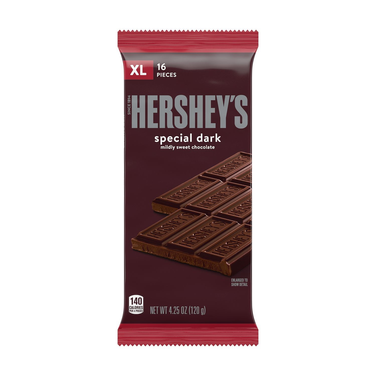 Hershey's Special Dark Mildly Sweet Dark Chocolate Candy, 4.25 oz, Bar