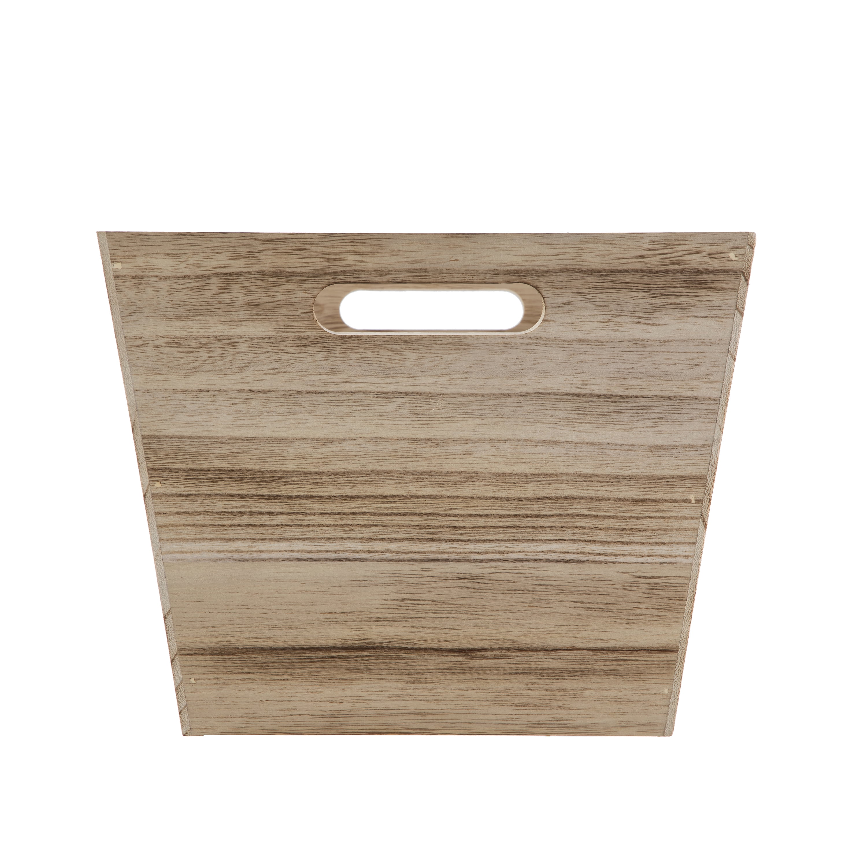 (2 pack) Better Homes & Gardens Medium Natural Wood Rectangular Decorative Storage Bin, 13 in x 10 in x 8 in