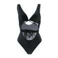 thumbnail image 3 of Gibobby Traje de Baño Sexy Bikini Conjunto Traje de baño Mujer Bandeau Ropa de playa Bikini Traje de baño brasileño Vendaje Push-Up Trajes de baño Tankin(Negro,M), 3 of 5