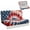 American Flag Tie-dye, variant on Xixirimido Leopard Roses Floral 2 PCS RV Couch Covers for Jackknife Sofa