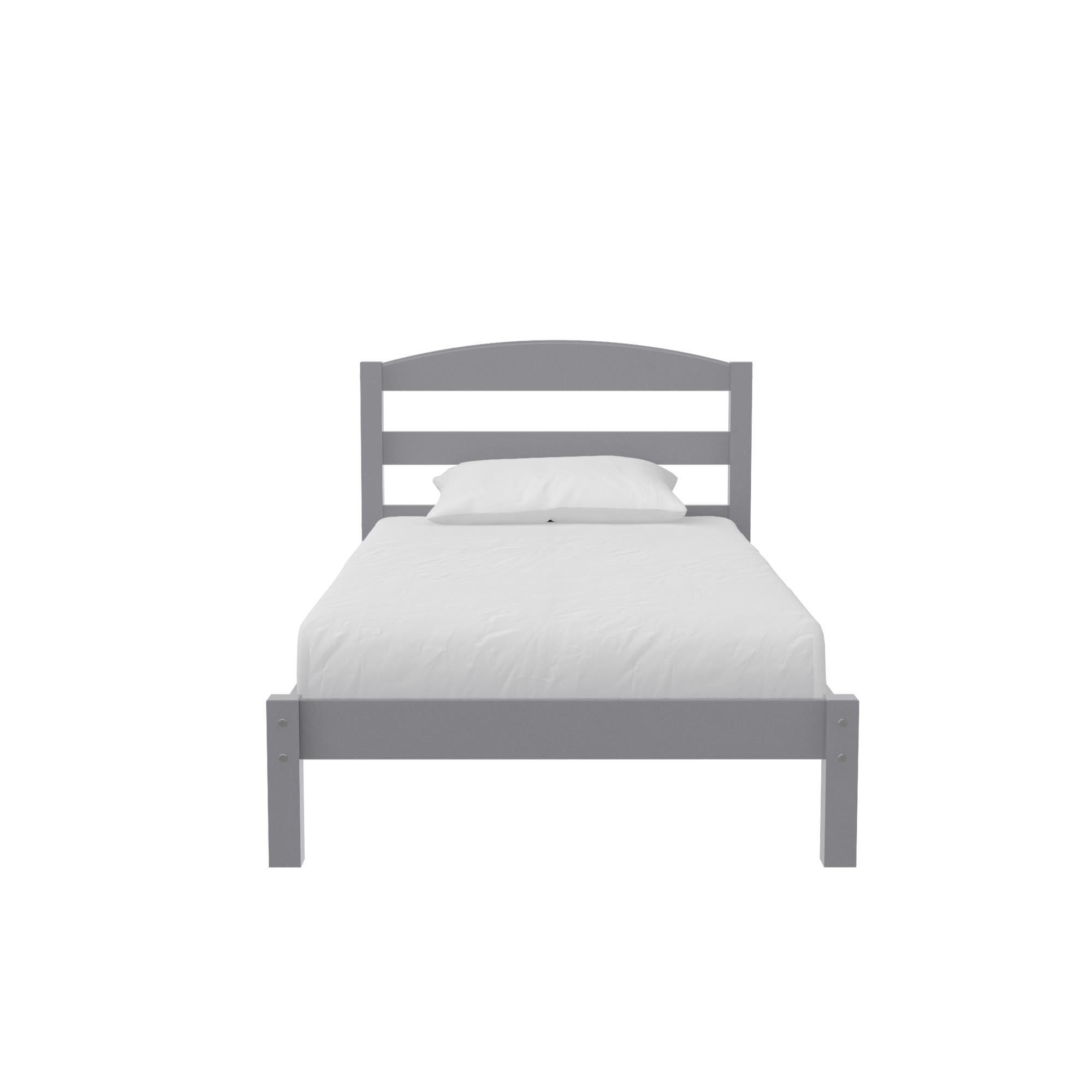 Better Homes & Gardens Leighton Kids Twin Size Bed, Wood Platform Bed Frame, Gray