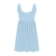 thumbnail image 3 of Zekutng Summer Dresses for Women New Spring/Summer Round-Neck Polka Short Sleeved Knee Length Dress,Sizes S-2XL, 3 of 8