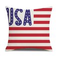 thumbnail image 2 of Funda de almohada de lino para sofá de oficina con diseño de la bandera americana para el hogar Sailing Electrónica, 2 of 4