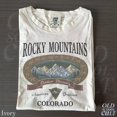 thumbnail image 2 of Vintage Rocky Mountains Colorado T-Shirt, Outdoor Discovery Graphic Tee, 90s Mountain Hiking Shirt, Ivory Nature Top, 2 of 5
