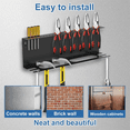 thumbnail image 4 of Screwdriver Organizer, Wall Mount Plier Organizer, 17 Inch Hammer Holder, 4 in 1 Hand Tool Storage Rack, Organizer, 4 of 7