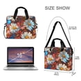 thumbnail image 3 of FORMRS 16" Laptop Bag Carrying Sleeve Case with Handle Travel Shoulder Briefcase, Vibrant Floral, 3 of 8
