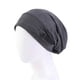 thumbnail image 1 of Gorro holgado con forro de satén, gorro tipo turbante ajustable, ligero y suave, para correr, andar en bicicleta, dormir, pérdida de cabello, quimioterapia, 1 of 5
