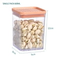 thumbnail image 2 of Recipientes herméticos para almacenamiento de alimentos de cocina, recipientes de plástico transparente para cereales, café, frutos secos, pasta (600 ml), 2 of 6