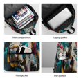 thumbnail image 6 of Goofa Colorful Graffiti Cow Pattern Backpack for Students – Large Capacity, Lightweight with Adjustable Shoulder Straps, Perfect for School, Travel, 6 of 6