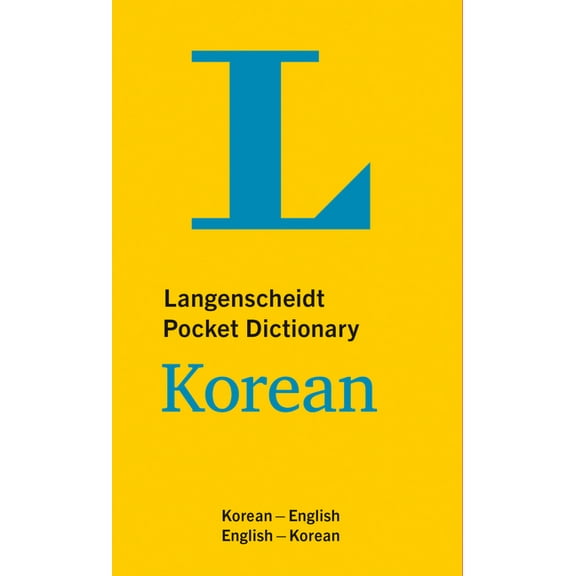 Langenscheidt Pocket Dictionaries Langenscheidt Pocket Dictionary Korean: Korean-English/English-Korean, (Paperback)