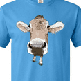 thumbnail image 4 of Inktastic Funny Cow Close Up T-Shirt, 4 of 5
