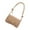 Khaki, variant on Stylish Crossbody Bag with Adjustable Strap Candy Color Shoulder Bags PU Leather Underarm Purse for Everyday Use