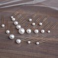 thumbnail image 3 of 18pcs U Shaped Hairpin Bride Hair Sticks Girls Hair Accessories Pearl Headdress (White), 3 of 3