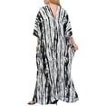 thumbnail image 3 of HDE Women UPF 30+ Kaftan Dress Oversize V Neck Long Plus Size Maxi Swim Cover Up, 3 of 5