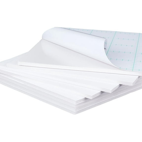 10Pcs White Self Adhesive Foam Boards 10.8x8.4 Inch Rectangle Foam Blank Boards 5mm Thick Foams Core Baking Boards Craft Foams Sheet for Picture and Poster Mounting Crafts Artworks White