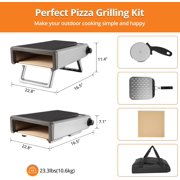 Portable Gas Pizza Oven, Countertop Outdoor Pizza Cooker for Backyard or Camping, Fits Up to 12-Inch Pizza