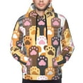 thumbnail image 4 of Hoodies for Men - Cat Paw K Long Sleeve Comfrt Men'S Fashion Hoodies & Sweatshirts, Sweatshirts for Men Hoodies Pullover Clothing Clothes with Pouch, 4 of 7