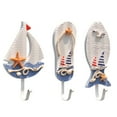 thumbnail image 1 of Miangastore 3 Pcs Clothes Hooks Home Creative Hats Hooks Ocean Theme Hangers (Random Style), 1 of 8