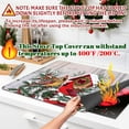thumbnail image 3 of Christmas Stove Top Cover for Electric Stove 28 "x 20 ", Xmas Cardinal Bird Heat Resistant Glass Top Stove Cover Protector, Glass Cooktop Covers, Kitchen Flat Electric Stove Top Covers, 3 of 7