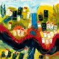 thumbnail image 2 of Muller,Max 12x12 Gold Ornate Wood Framed with Double Matting Museum Art Print Titled - Abstract landscape IV, 2 of 4