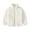 White, variant on hoksml Girls Winter Warm Coats Faux Fur Fleece Jacket Cute Solid Color Stand-up Collar Long-sleeved Hoodless Zip-Up Jacket with Pockets for Middle Large Childre