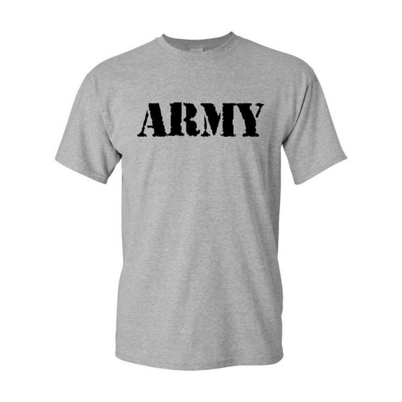 Tee Hunt ARMY T-Shirt Military Veteran POW MIA Patriotic Veteran's Day Mens Shirt