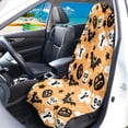 thumbnail image 3 of FUIALDOLG Halloween Terry Cloth Car Seat Cover Machine Washable, Compatible with Truck Seat Van, Bucket Seat Protector Fit for Sedan Vehicle Halloween Spooky 1 Pack, 3 of 7
