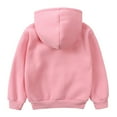 thumbnail image 5 of GYRATEDREAM Zip up Hoodie Kids Fleece Hooded Sweatshirts for Boys Girls Toddlers Hooded Full Zipper Jacket Shirt for 4-5Y Pink, 5 of 7