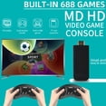 thumbnail image 4 of Consola de videojuegos MD HD TV Reproductor de juegos portátil Más de 688 juegos incorporados, 4 of 8
