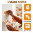thumbnail image 4 of Animals Wall Decals Glow in the Dark, Girls Boys Waterproof Decoration for Living Room Wall Bathroom Toilet 3 Sets Orange Ginkgo Leaves 11.4" x 7.9", 4 of 7
