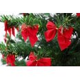 thumbnail image 2 of Velours Rouge Nuds De Ruban - Arbre De Nol Dcoration - Christmas Cadeaux / Prsente - Arts Artisanats, 2 of 5