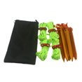 thumbnail image 2 of MasteelfCA 19 Pcs Piquets de Tente Ensemble de Lignes Réfléchissantes Accessoire de Tente pour Randonnée Camping Alpinisme, 2 of 7