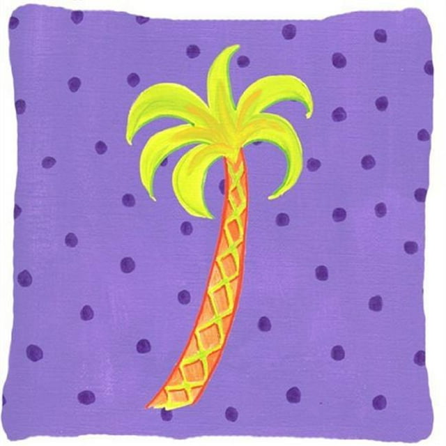 Carolines Treasures LD6144PW1414 14 x 14 in. Tree - Plam Tree Decorative Fabric Pillow