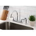 thumbnail image 2 of Kingston Brass KB721RXLSP Restoration 8-Inch Centerset Kitchen Faucet with Side Sprayer, Polished Chrome, 2 of 5