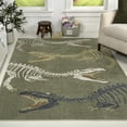 thumbnail image 4 of JONATHAN Y Kingdarr T-Rex Modern Kids Machine-Washable Green/Multi 5 ft. x 8 ft. Area Rug, KDW103C-5, 4 of 9