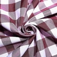 thumbnail image 2 of BalsaCircle 14" x 108" Gingham Checkered Table Runner Party Linens Burgundy, 2 of 8