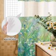 thumbnail image 3 of No Hook Shower Curtain, Wildflower Meadow Shower Curtains for Bathroom with See Through Top Window, Lush Green Grass Botanical Cottagecore Waterproof & Washable Bath Curtain 60"x72", 3 of 8