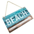 thumbnail image 1 of Wooden Beach Sign Hanging Beach Sign for Beach House Wood Craft Sign Decor, 1 of 6