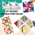thumbnail image 3 of Sewing Ruler Acrylic Knitting Patchwork Scale Template Guide Embroidery DIY Craft Making Quilting Tailors Designers 60 Degree 6 Inch, 3 of 6