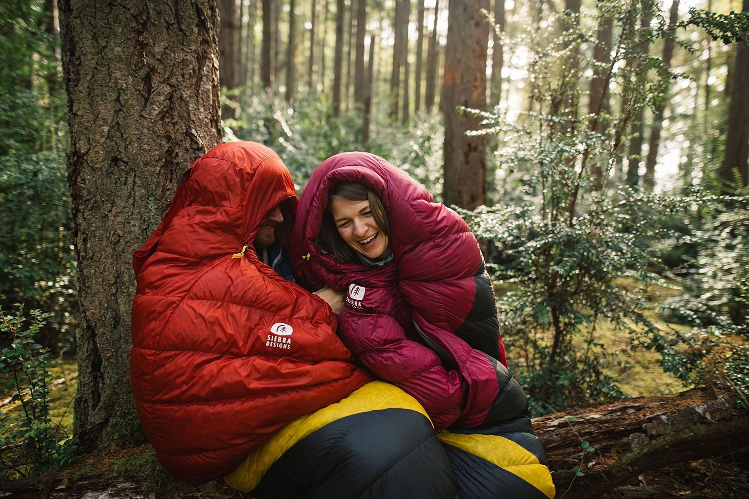 Sierra Designs Cloud 800 Dridown 20 Degree Sleeping Bag - Men's, Red/Yellow/Peat, Long